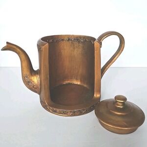 RETIRED Yankee Candle Co Copper Kettle Candle Holder with Lid 1301376 - 1913